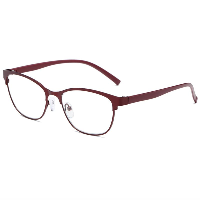 

Ретро металлические очки для чтения кошачий глаз женские очки для пресбиопии с блокировкой синего света и диоптрией +1,0 1,5 2,0 2,5 3,0 3,5.4.0 +2 красный