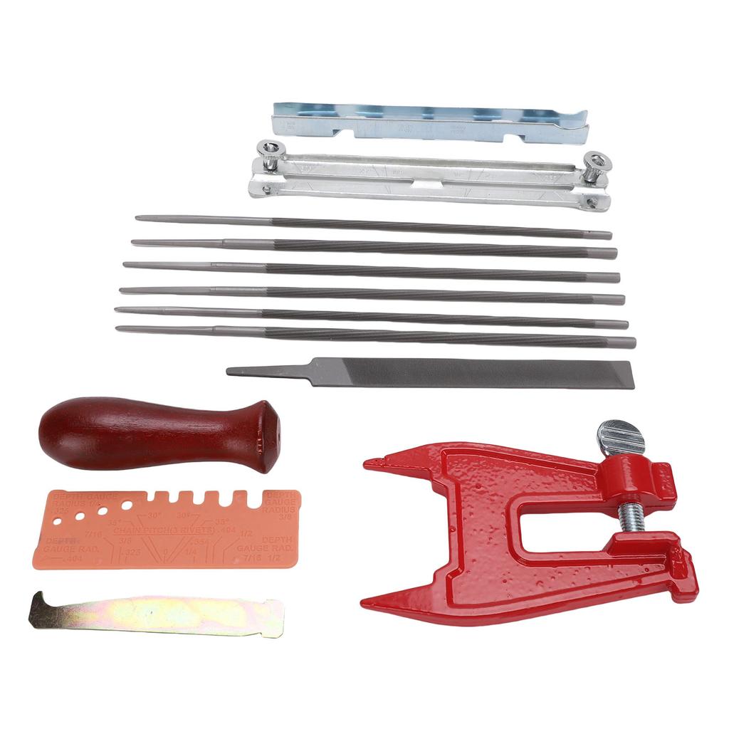 Chainsaw File Kit 1 8in 5 32in 11 64in 3 16in 13 64in 7 32in Wooden Handle Universal Chain Saw Sharpening Files for On