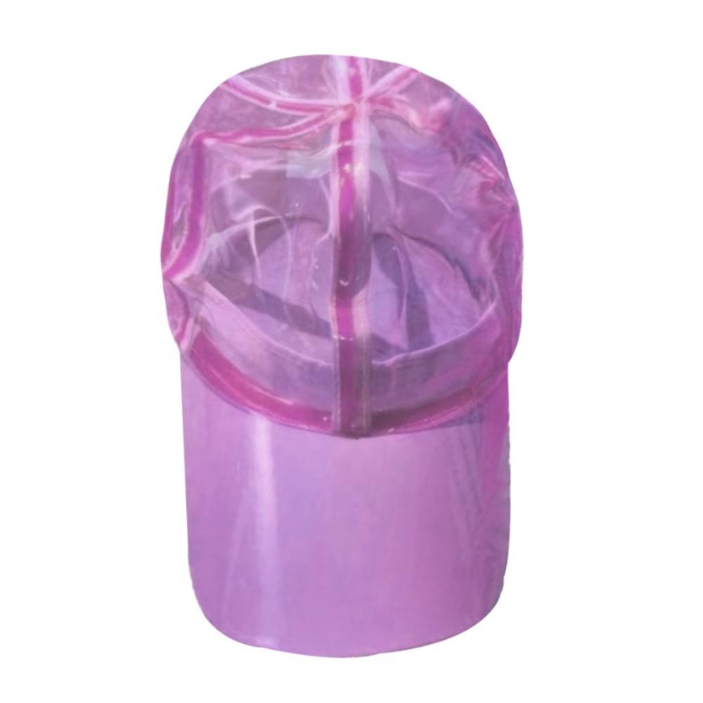 Transparent Water-Splashing Festival Hats Adjustable Brim Baseball Cap  Sun Protection