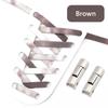 No Tie Shoelaces For Sneakers Elastic Shoe Laces Rainbow Precision Organization Metal Buckle Lock Lazy Shoelace Flat 17 Colors