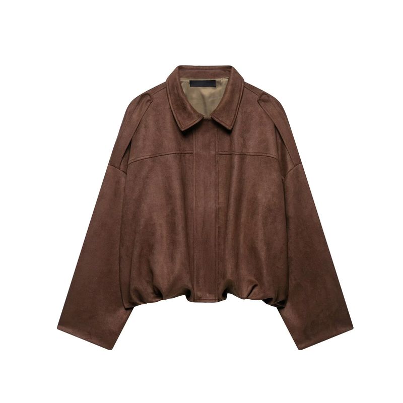Zaprha 2025 New Arrival Suede Texture Effect Casual Shorts Female Outer Wear Fifth Pants Slim Looking 4344154