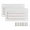 For Durable RV Exhaust Vent Covers 2pcs with Rounded Corners Made from ABS Plastic for Protection and Efficient Airflow