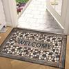 2025 Non-slip Indoor/Outdoor Doormat - Wood Stone Pattern