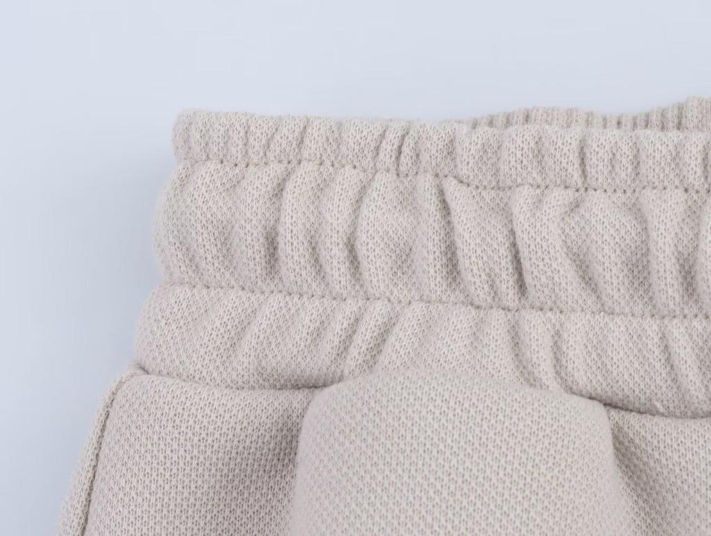 2025 Spring Women's European & American Style Poplin Patchwork Sweatshirt with Casual Long Pants