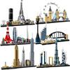 New York London Pairs Dubai Lanmark City Skyline Building Blocks Construction Bricks Set