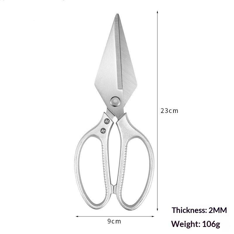 Kitchen Scissors Heavy Duty Thickened Sharp Steel Blades Nonslip Handle 1Pcs for Poultry Bone Fish Seafood Cutting Use