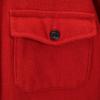 Melton 70er Vintage Oberbekleidung Made in USA Hemdjacke M Rot Herren Gebraucht
