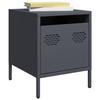 VidaXL Bedside Tables 2 Pcs Anthracite 35x39x43.5 Cm Steel, Cabinet, Side Cabinet, Phone Stand, Table of 851249