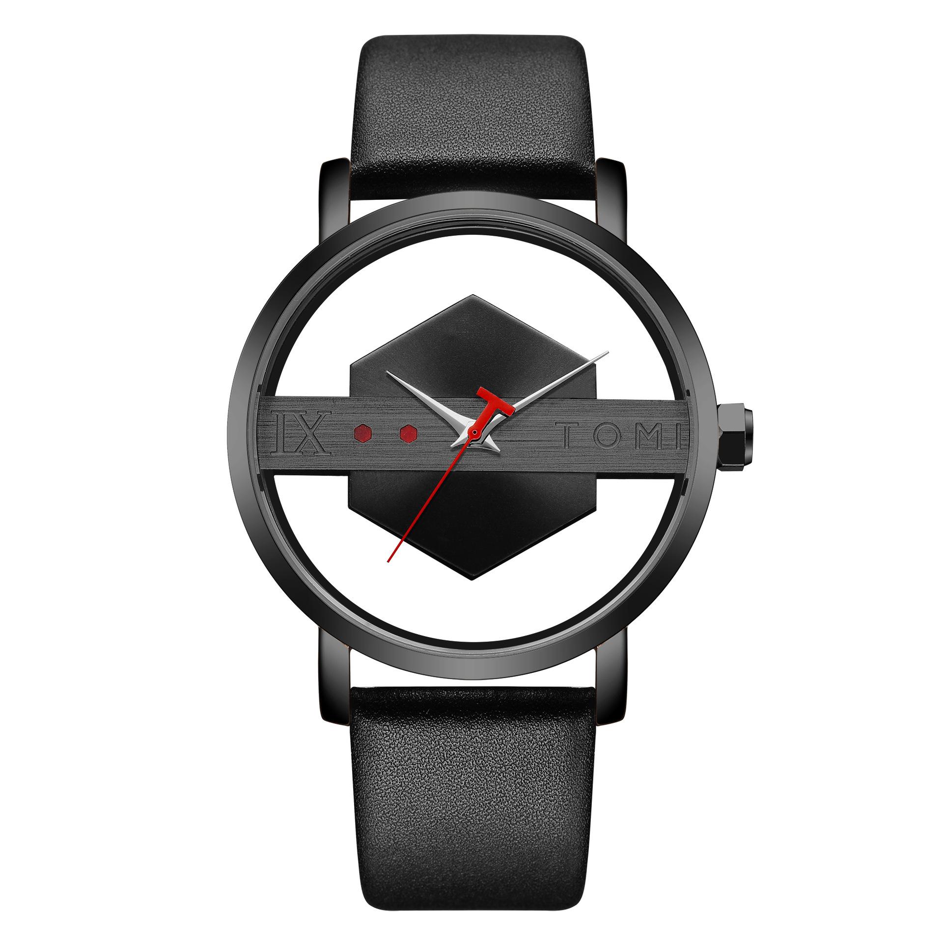 

Новые часы Hollow Perspective Unisex Watch Belt Unisex Casual Fashion Quartz Watch
