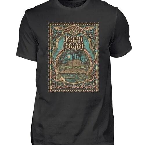 Vintage Lynyrd Skynyrd Hell House Unisex Cotton Black T-Shirt, Size S-5XL Unisex T-Shirt S
