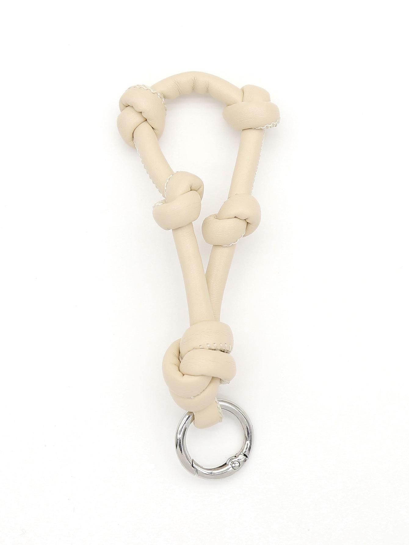 Premium Leather Woven Keychain Lanyard - Anti-Lost Phone & Bag Charm Accessory