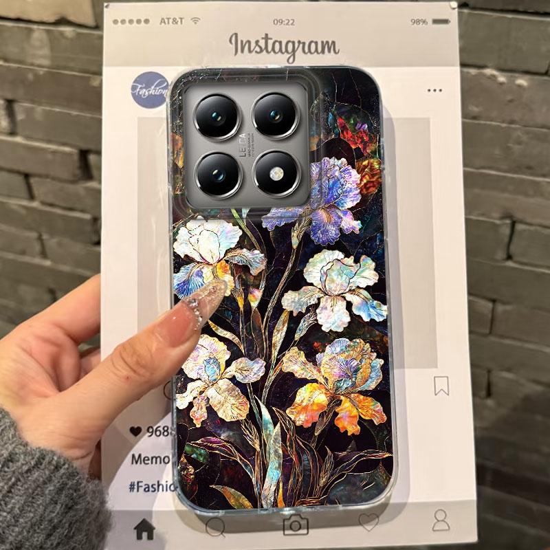 

Luxury Flower Aesthetic Girls Women Phone Case For Xiaomi 14T 13T Pro 14Tpro 13Tpro 11 Lite 5G NE Shockproof Bumper Fundas Cover Xiaomi 13T білий