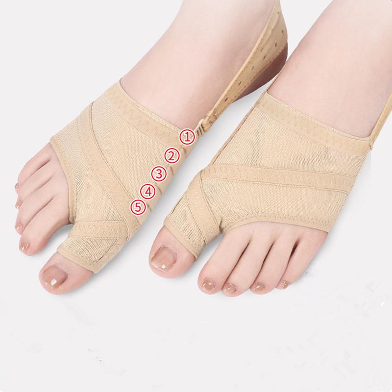 Adjustable Hallux Valgus Sleeve Spacer Separator Toe Corrector Fabric Bunion Corrector Breathable Sports Bunion Socks Running