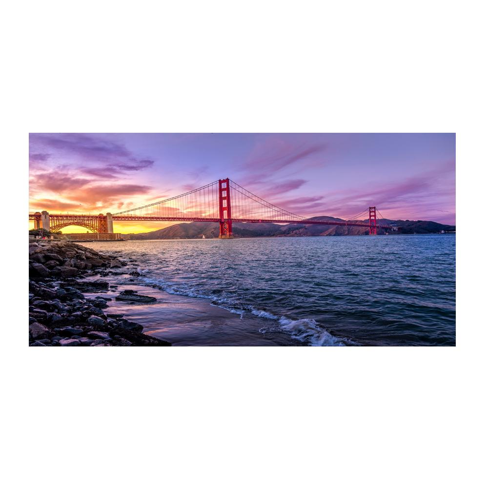 Sea Beach Bridge Posters And Prints Landscape Pictures Canvas Painting Modern Home Decor Wall Art For Living Room Sunset Cuadros