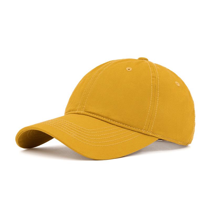 Outdoor Cotton Baseball Cap Men's Spring Summer Soft Top Big Head Cap Women Sunshade Cap