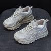 Popular Little White Shoes Women's 2025 Summer New Mesh Breathable Light Casual Fashion Small Thick Sole Heightening Women's Shoes