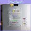 Magnetic Acrylic Weekly Planner Calendar With Writable Surface For Home Office And Note Taking