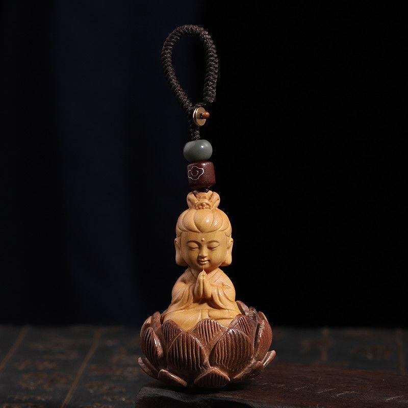 Guanyin Buddha statue, Buddha Tathagata statue, mini Buddha statue, amulet statue, household ornament statue