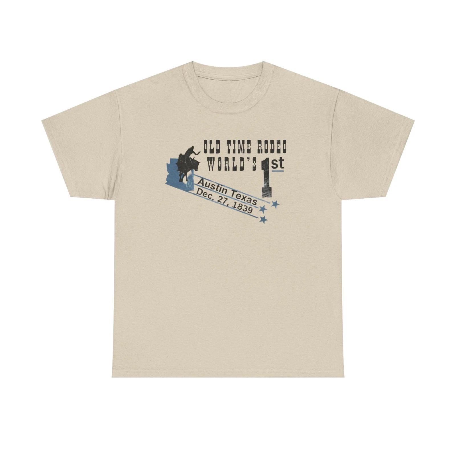 Old Time Rodeo Unisex Heavy Cotton Tee, Vintage Rodeo Shirt Austin [...] L