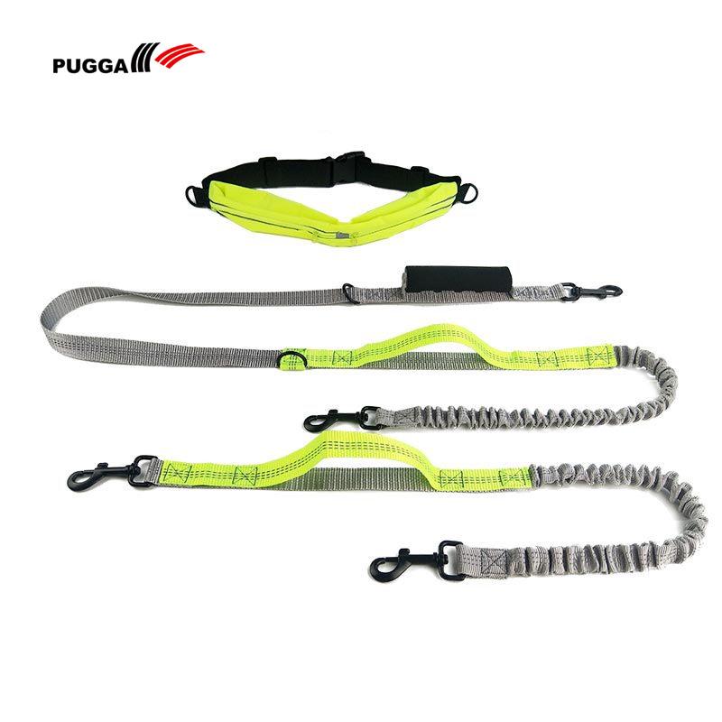Pet Running Leash with Portable Waist Bag - Full-Function Dog Leash