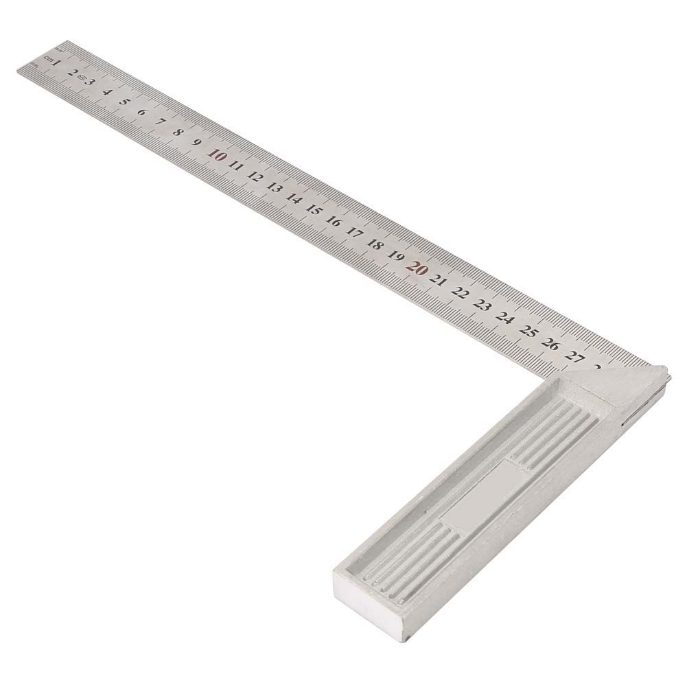 30 cm aliaj de aluminiu 90 de grade riglă cu margine dreaptă Riglă cu unghi drept(Mai gros)