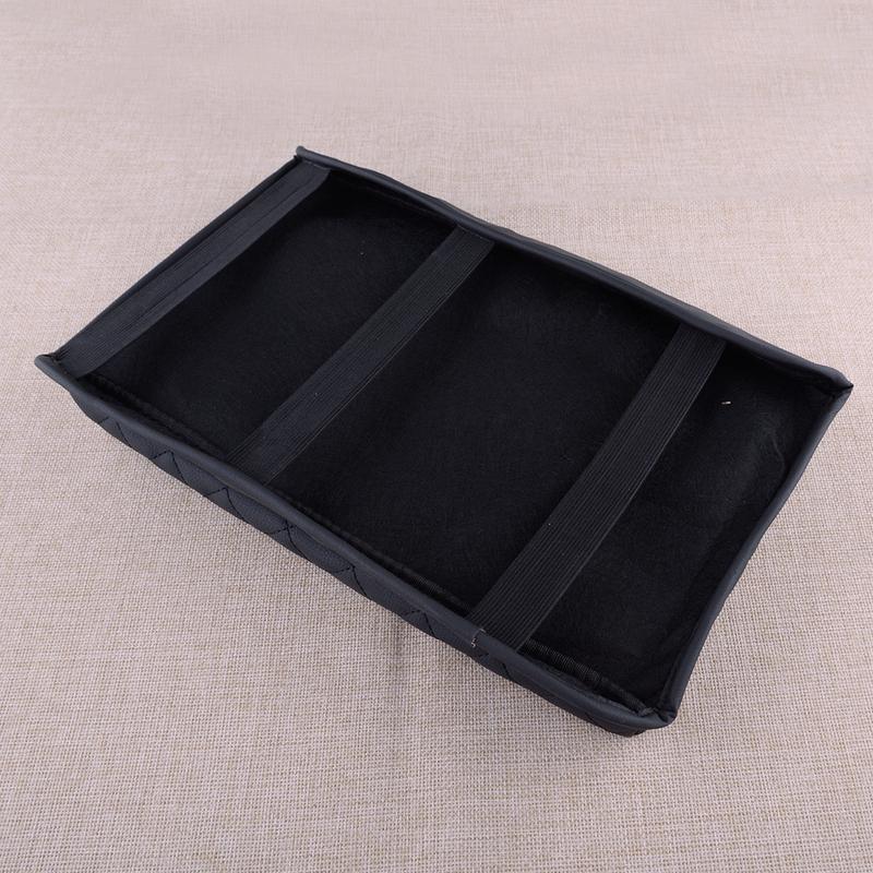 Center Console Armrest Box Cover Mat Pad Protector Cushion Fit for Ford F150 2009 2010 2011 2012 2013 2014 Black PU Leather New