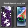 Unicorn cartoon wallpaper For Magsafe Samsung S25 S25 Edge S25Ultra S8 9 10 20 S21 Pro 22 Plus S23 FE S24 Ultra Glass Phone Case