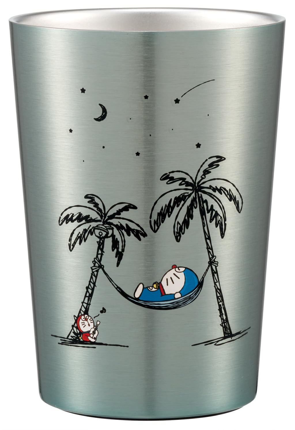 Skater Convenience Store Coffee Stainless Steel Hot Sanrio Moonlit Night Tumbler, Medium, 400ml, Insulated, & Cold,  I m Doraemon  (STCV2-A)