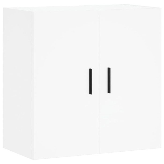 VidaXL Armoire Murale, Placard Suspendu avec Rangement, Meuble Flottant de Salon Salle de Séjour Intérieur, Moderne, Blanc 829980