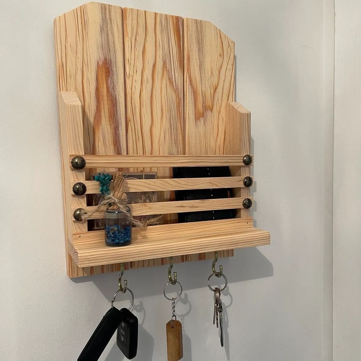 

Деревянный брелок для ключей, настенный держатель для ключей и настенная полка