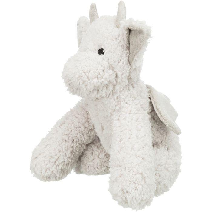 Jouet - Be Eco - Dragon Elwin - 28 cm - Blanc - Tissu - Pour chien moyen