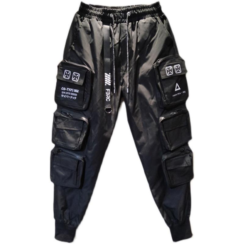 2022 Spring/Summer Men's National Tide Loose Fit Cargo Joggers: Trendy, Functional, and Versatile Casual Pants