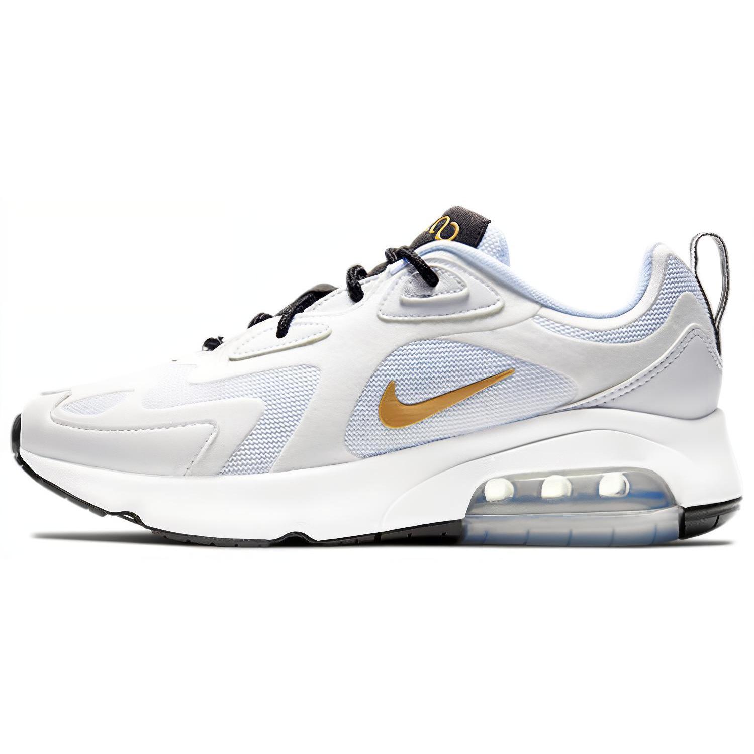 

новые женские Nike Air Max 200 Белый/Металлический золотой 40.5