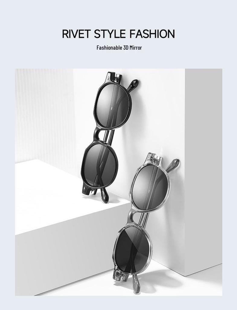 Korean Style Irregular Polarized Sunglasses - Unisex UV Protection Retro 8630