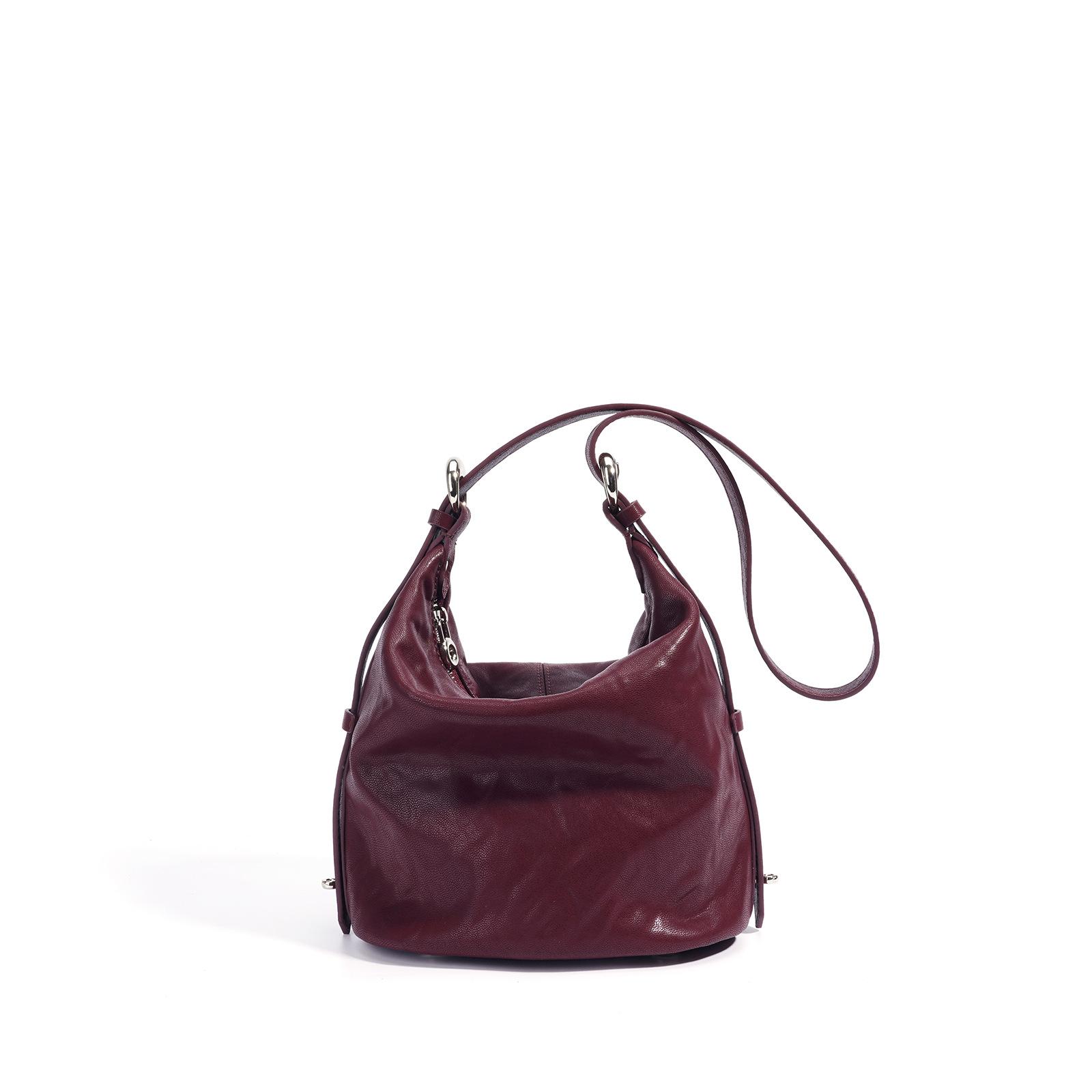 

Premium Sense Niche Design Simple and Soft Shoulder Bag Cowhide Oblique Span Bag Women s Bag