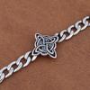 Retro Witch Knot Bracelet for Men Stainless Steel Viking Celtic Knot Bangle Trendy Jewelry Gift
