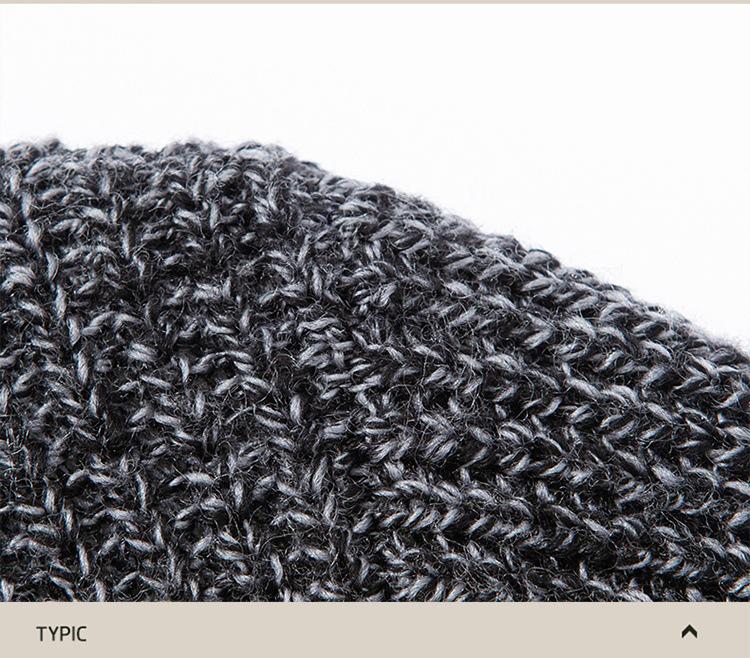 Men's High-Quality Winter Wool Chunky Knit Sweater - Anti-Pilling, Thick, Zipper Base Layer