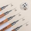 Nail Art Liner Paint Brush 1/4/5Pcs Wood Handle DIY Draw Lines Tool for Home Salon Manicure Use