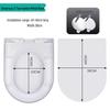 Universal Thickened UV Slow-Close Toilet Seat Cover with Quick Release for Home Use