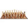 9.6Cm König Luxus Standard Schweres Schachset Faltbare Nichtmagnetische Schachfiguren Für Kinder Familie Reise Schachbrett Tischspiel