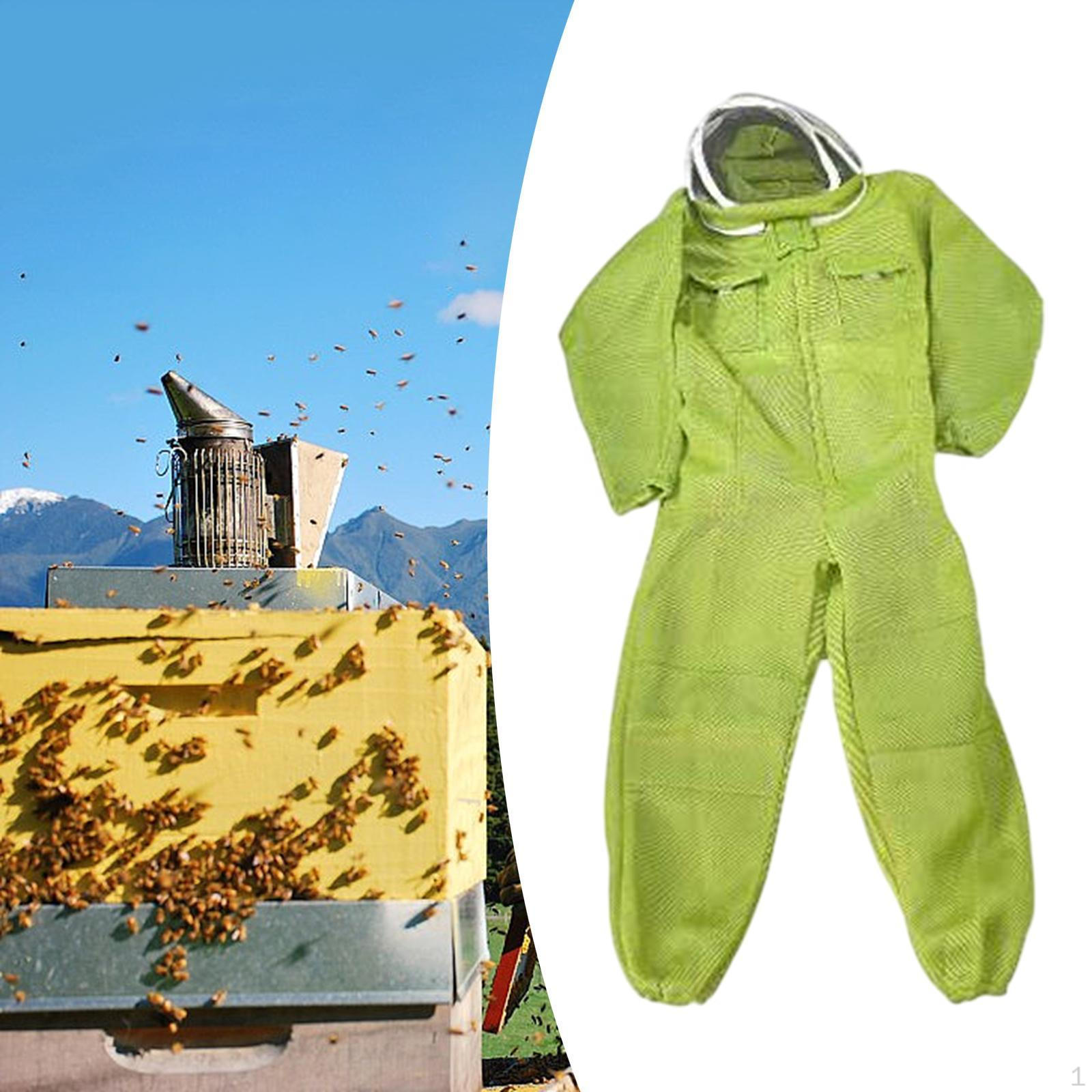 Костюм пчеловода для взрослых Защитный костюм пчеловода Профессиональные инструменты с капюшоном для мужчин женщин Пчеловодство XL