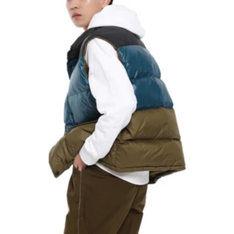 Converse Down Vests Men's Multicolor Stand Collar Moderate Other 10017093-A01
