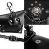 Retro Small Square Bag Steampunk Metal Decorative Bag Chain Change Mobile Phone Satchel