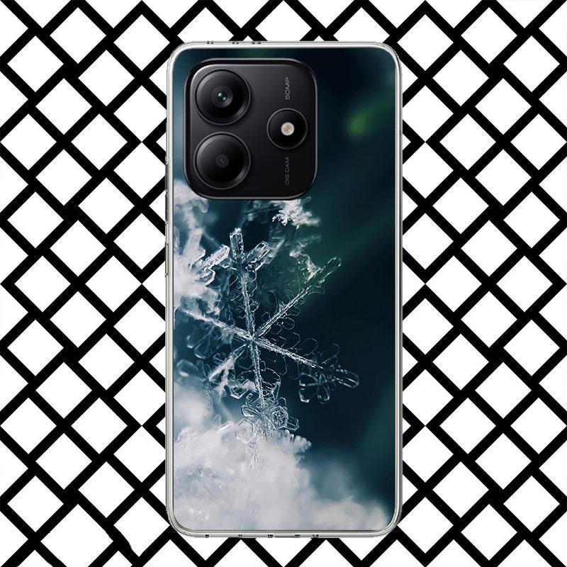 

Snow Snowflake Winter Cold Phone Case for Xiaomi Redmi Note 15 14 14S 13 12 12S 11 Pro Plus 11E 11T 11S 10S 5G Soft Cover Fundas Redmi Note 14 4G