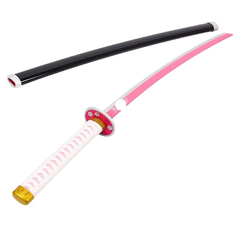 Espada Nichirin para Niños y Adultos, Pilar, Niños, Accesorio de Cosplay, Espada Japonesa, Réplica, Espada de Madera, 76 cm x 104 cm, con Funda, Disfraz,