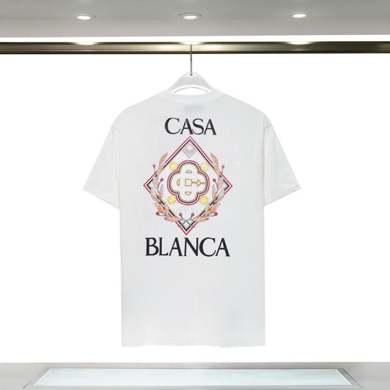 Casablanca 23 Frühling und Sommer Neuheit Fantasie Tor Sternenhimmel Schloss Casa Buchstaben Logo Kurzarm Partner T-Shirt