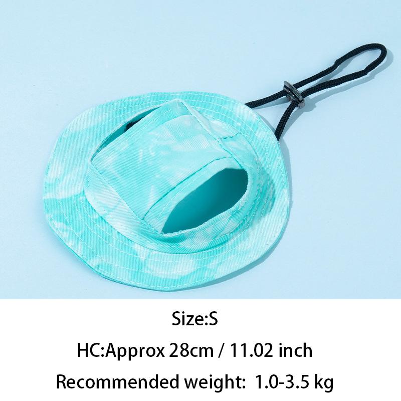 Pets Hat With Ear Holes Adjustable Baseball Cap For Medium Small Dogs Summer Dye Cats Sun Cap Pet Outdoor Hat Pet Supplies