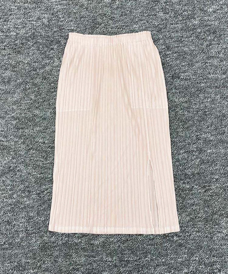 Kadın Miyake Pileli A-Kesim Etek, Büyük Beden, Yaz 2025 Koleksiyonu