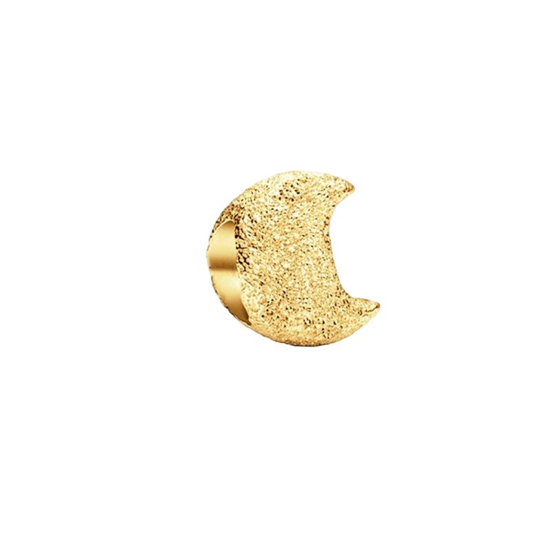 Sparking Gold Plated Charm Beads Dangle Original Snake Fit Copper Bracelet Necklace Beads For Diy Jewelry Women Gift