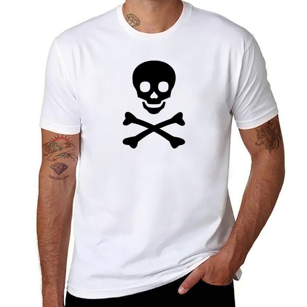 T-shirts Homme Graphique Crâne Imprimé Drôle Mode Lâche Décontracté Respirant Été Confortable Respirant Coton Doux T-shirts